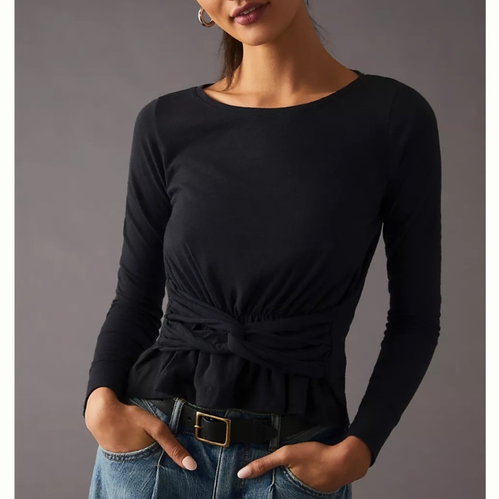 Anthropologie Pilcro long sleeve twist tee